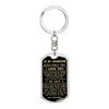 To my Grandson I hope you believe in yourself as much as I believe in you - Dog Tag Pendant Keychain