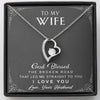 To My Wife - Broken Road - Forever Love Necklace