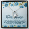 Unbiological Daughter Bonus Daughter Step Daughter Gifts - Forever Love Necklace