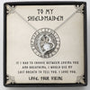 To My Shieldmaiden - Last Breath - Mother's Day Gift For Wife Girlfriend Future Wife - Forever Love Necklace