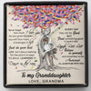 To My Granddaughter - Dance In The Rain - Gift For Granddaughter From Grandma - Forever Love Necklace