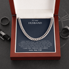 To My Husband - I Can’t Live Without You - Cuban Link Chain Necklace