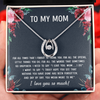 To My Mom - You Mean More To Me - Lucky in Love Necklace