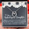 Unbiological Daughter Bonus Daughter Daughter In Law Step Daughter Gifts - Lucky in Love Necklace
