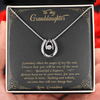 To My Granddaughter - Always Keep Me In Your Heart - Love Grandma - Lucky in Love Necklace