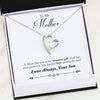 Son To Mom Gift "A Mom Like You Is The Sweetest Gift" - Forever Love Necklace