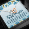 Unbiological Daughter Bonus Daughter Step Daughter Gifts - Interlocking Heart Necklace