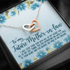 To my Future Mother-in-law Thank you for entrusting me with a piece of your heart Interlocking Heart Necklace