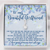 To my beautiful Girlfriend How special you are to me Girlfriend Gifts Alluring Necklace