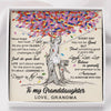 To My Granddaughter - Dance In The Rain - Gift For Granddaughter From Grandma - Alluring Necklace