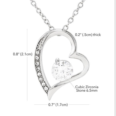 Personalized I Wish I Could Turn Back The Clock Gift card necklace