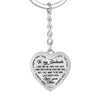 To My Soulmate - Last Everything - Heart Pendant Keychain