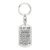 To my Son I am so proud of you Love Dad - Dog Tag Pendant Keychain