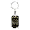 To my Boyfriend a part of me will always be with you - Dog Tag Pendant Keychain