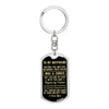 To my Boyfriend I will forever and always be yours and only yours - Dog Tag Pendant Keychain