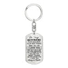 To my Boyfriend to my Soulmate to my Best Friend - You are the Best Thing - Dog Tag Pendant Keychain