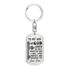 To My SonI Will Love, Protect & Encourage You Love Dad - Dog Tag Pendant Keychain