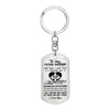 To my Future Husband the day I met you I found my Missing Piece - Dog Tag Pendant Keychain