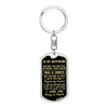 To my Boyfriend Meeting you was fate - Dog Tag Pendant Keychain