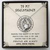 To My Shieldmaiden - Loving You Is My Life - Mother's Day Gift For Wife Girlfriend Future Wife - Forever Love Necklace