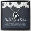 Unbiological Sister - Soul Sister - Sister In Law - Step Sister Gift - Best Friend BFF - Forever Love Necklace