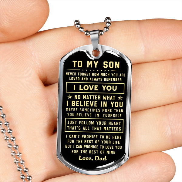 To My Son Just Always Remember This I Love You No Matter What I