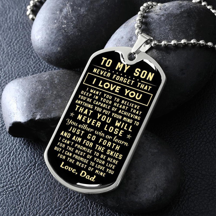 Buy SUMMER LOVE to My Daughter from Dad I Want You to Believe Love Dad Dog  Tag Military Air Force Navy Coast Guard Necklace Ball Chain Gift for Best  Daughter Birthday and