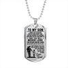 Soldier Dad To Son Gifts - To My Son - I Want You to Believe Deep in Your Heart Love Dad