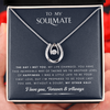 To My Soulmate - My Other Half - Lucky in Love Necklace