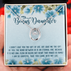To My Bonus Daughter Unbiological Daughter Daughter In Law Step Daughter Gifts - Lucky in Love Necklace