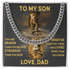 To My Son, Love Dad - Cuban Chain