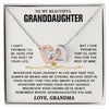 To My Beautiful Granddaughter Necklace, I Can't Promise I'll Be Here For The Rest Of Your Life, Gift For Granddaughter From Grandma