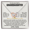 To My Beautiful Granddaughter Necklace, I Can't Promise I'll Be Here For The Rest Of Your Life, Gift For Granddaughter From Nana