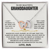 To My Beautiful Granddaughter Necklace, I Can't Promise I'll Be Here For The Rest Of Your Life, Gift For Granddaughter From Papa