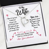 To my wife You are my greatest support Valentine gift idea for her Forever Love Necklace