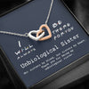 Unbiological Sister - Soul Sister - Sister in Law - Step Sister Gift - Best Friend Gift - Interlocking Heart Necklace