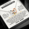 To My Beautiful Granddaughter Necklace, I Can't Promise I'll Be Here For The Rest Of Your Life, Gift For Granddaughter From Papaw Grandpa - Interlocking Heart Necklace