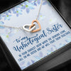 Unbiological Sister - Best Friends Gift Interlocking Heart Necklace