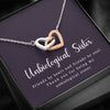 Unbiological Sister - Soul Sister - Sister In Law - Step Sister Gift - Best Friend BFF - Interlocking Heart Necklace