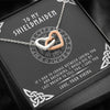 To My Shieldmaiden Gift For Wife Girlfriend - Interlocking Heart Necklace