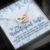 Unbiological Sister Best Friends Gifts V2 Interlocking Heart Necklace