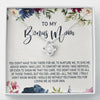 Gift To Bonus Mom Necklace Thank You For Loving Me As Your Own - Love Knot
