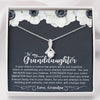 To my Granddaughter Always keep me in your heart Love Grandpa - Alluring Necklace