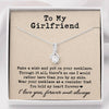To my Girlfriend You hold my heart forever Alluring Necklace