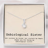 Unbiological Sister - Soul Sister - Sister in Law - Step Sister Gift - Best Friend Gift Alluring Necklace