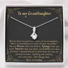 To my Granddaughter - Always keep me in your heart Love Grandpa Alluring Necklace