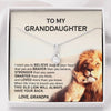 Gift To My Granddaughter Necklace  This Old Lion Will Always Have Your Back - Alluring Necklace