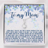 To my Mom Daughter to Mom Gift Alluring Necklace