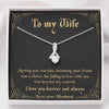 To my Wife - Meeting you was fate Alluring Necklace