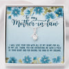 To my Mother-in-law Thank you for entrusting me with a piece of your heart Alluring Necklace